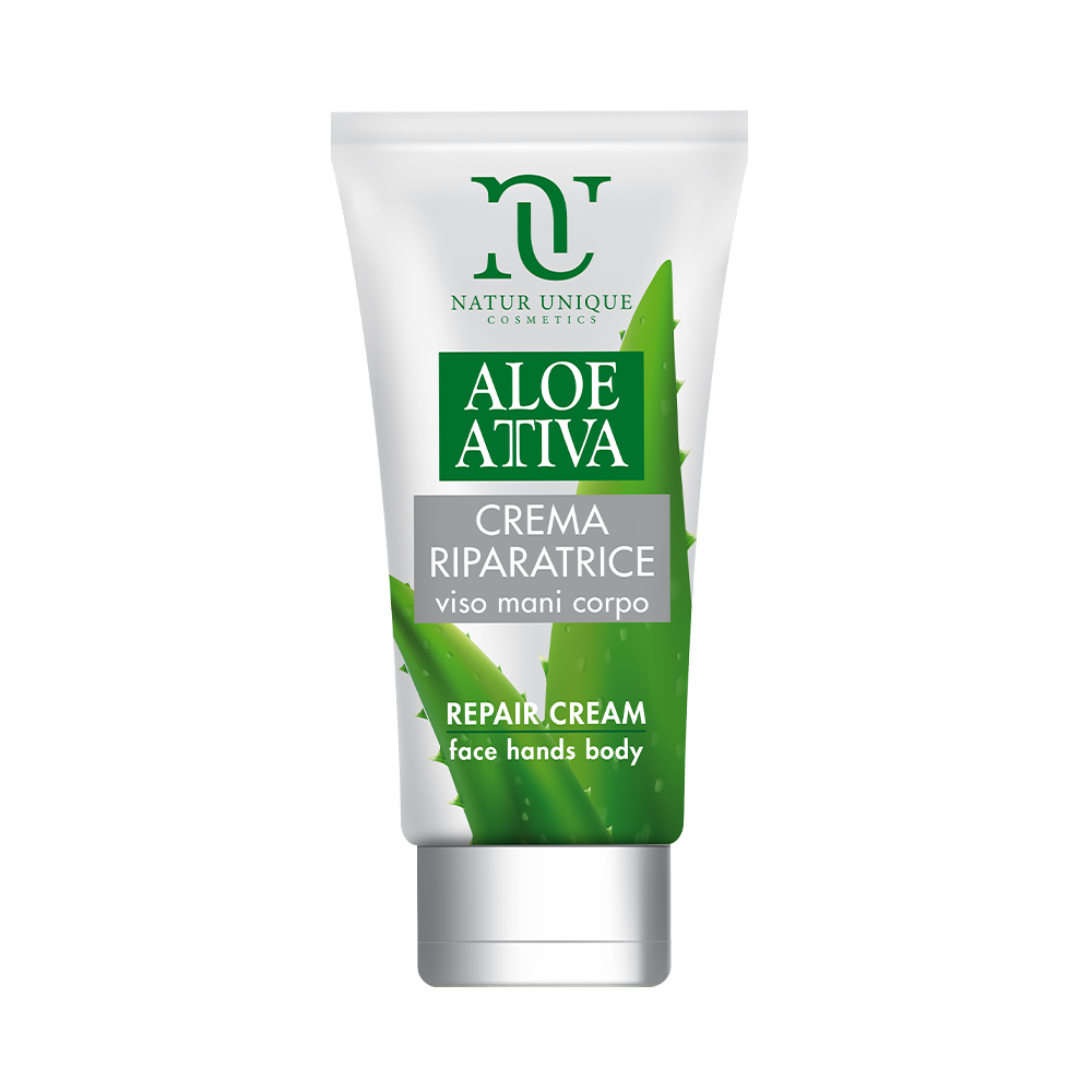 Aloe Attiva Crema Riparatrice Viso Mani Corpo NATUR UNIQUE 150ml